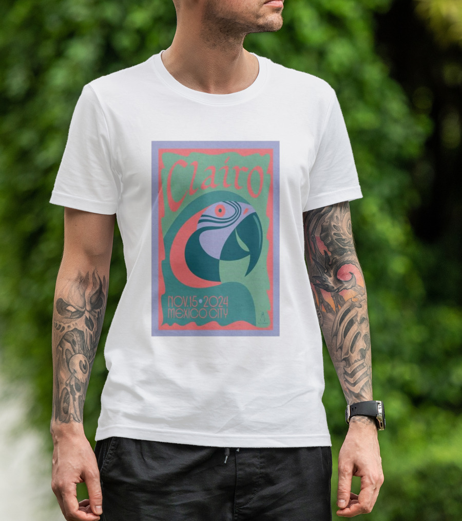 Clairo Nov 15 2024 Mexico City Parrot T-Shirt
