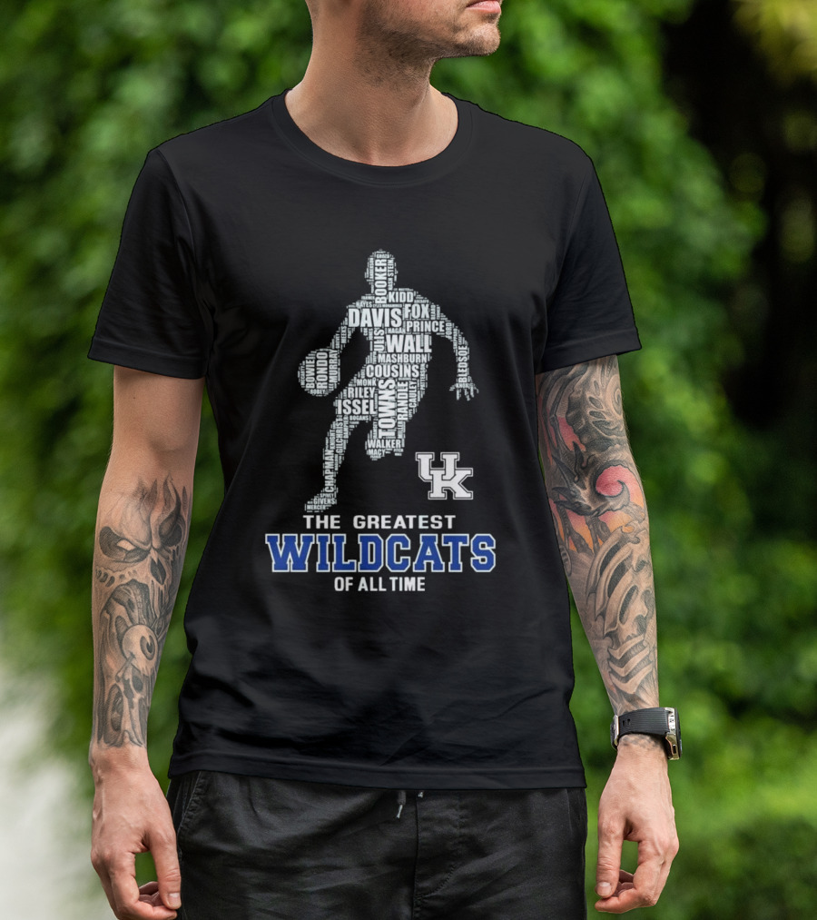 The Greatest Wildcats Of All Time UK Basketball Legends Davis Wall Cousins T-Shirt