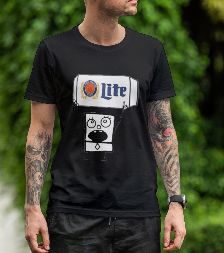 Doodlebob Miller Lite Beer T-Shirt