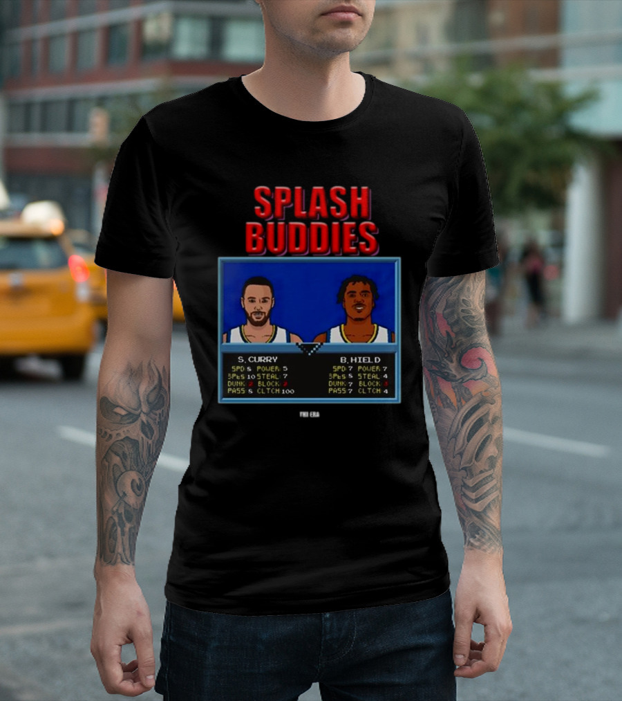 Dope Era Splash Buddies S. Curry B. Hield Retro Game T-Shirt