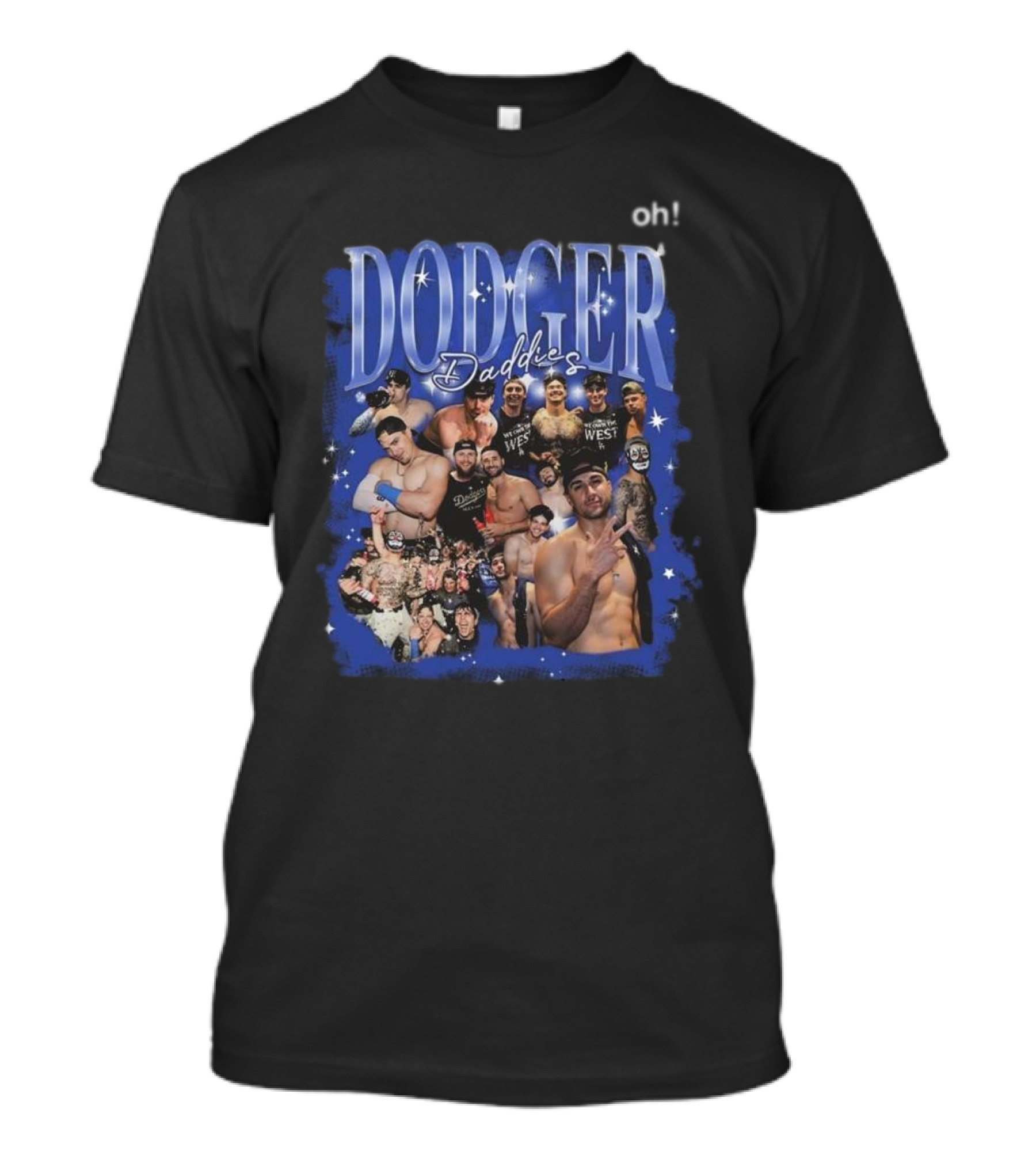 Oh Dodger Daddies Compilation Stars And Muscle T-Shirt