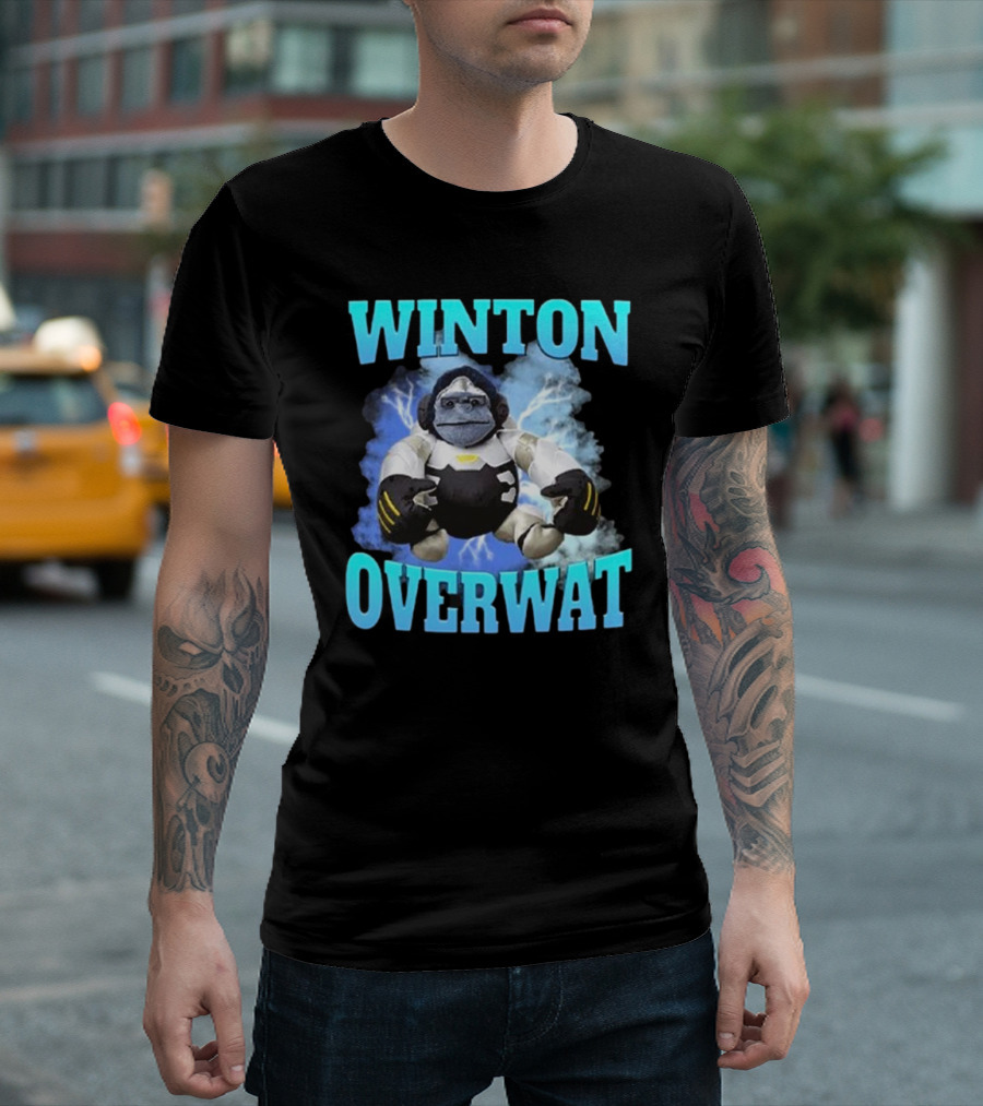 Winton Overwat Winston Overwatch Funny Meme T-Shirt