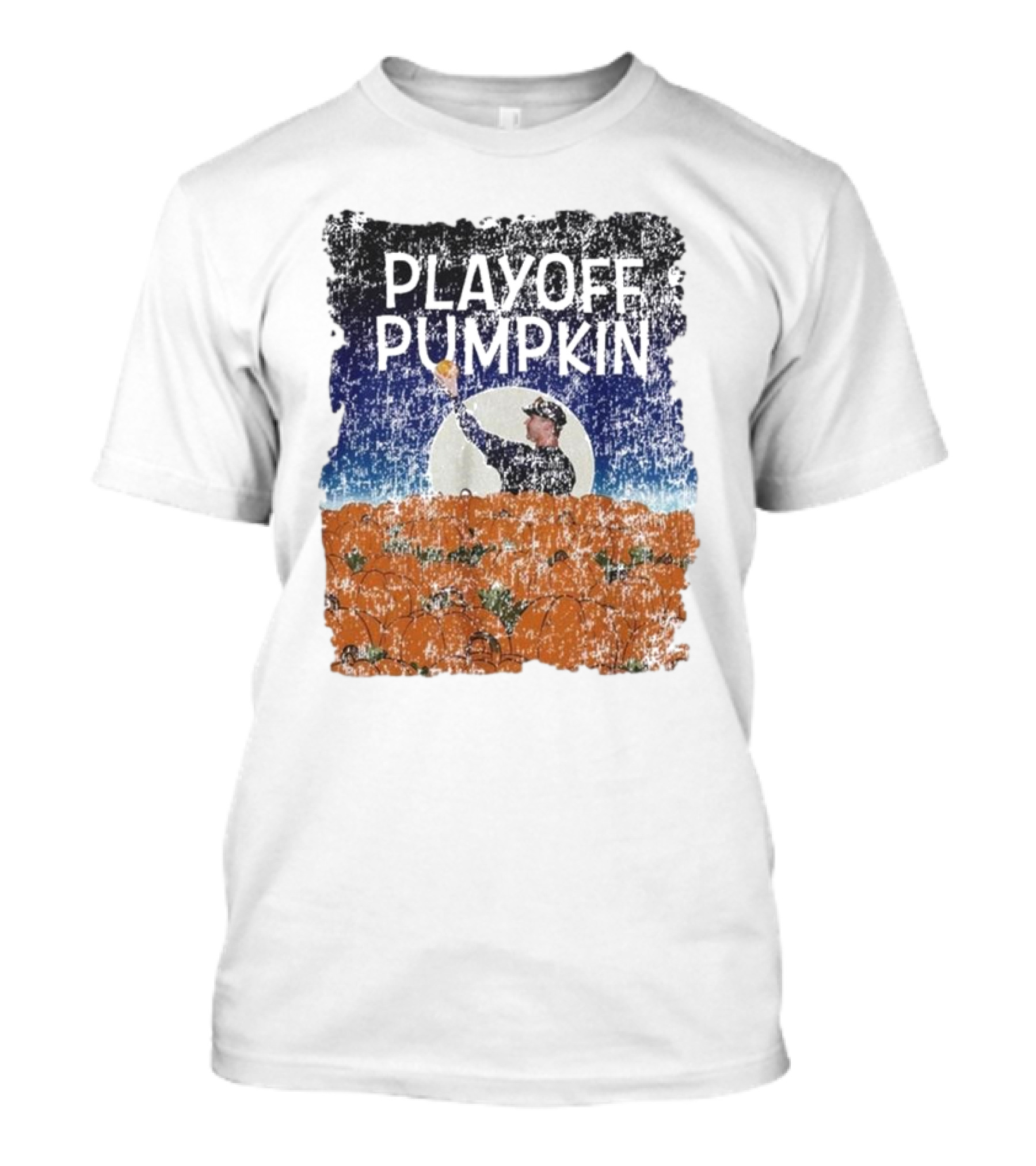 Playoff Pumpkin Baseball Halloween T-Shirt