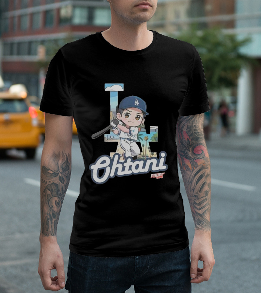 Chibi Shohei Ohtani LA Dodgers Ohtani Pnuppr T-Shirt