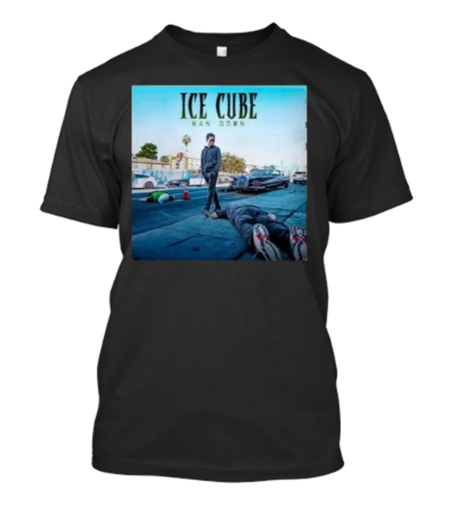 ICE CUBE Man Down Street Scene T-Shirt