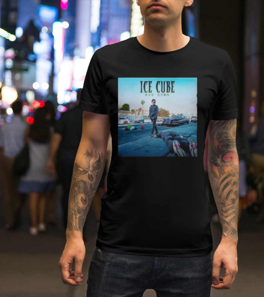 ICE CUBE Man Down Street Scene T-Shirt