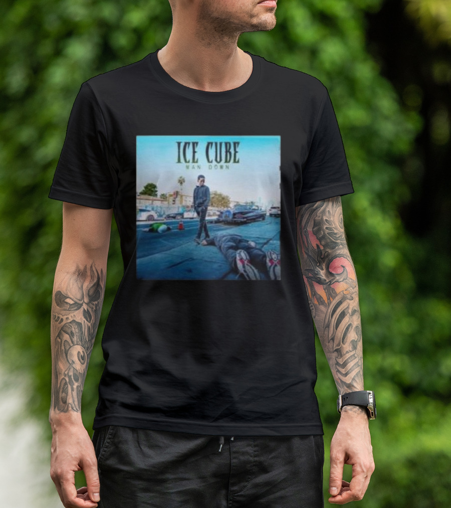 ICE CUBE Man Down Street Scene T-Shirt