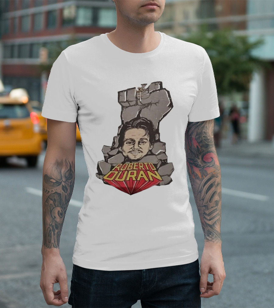 Roberto Duran Vintage Boxing Fist Power T-Shirt