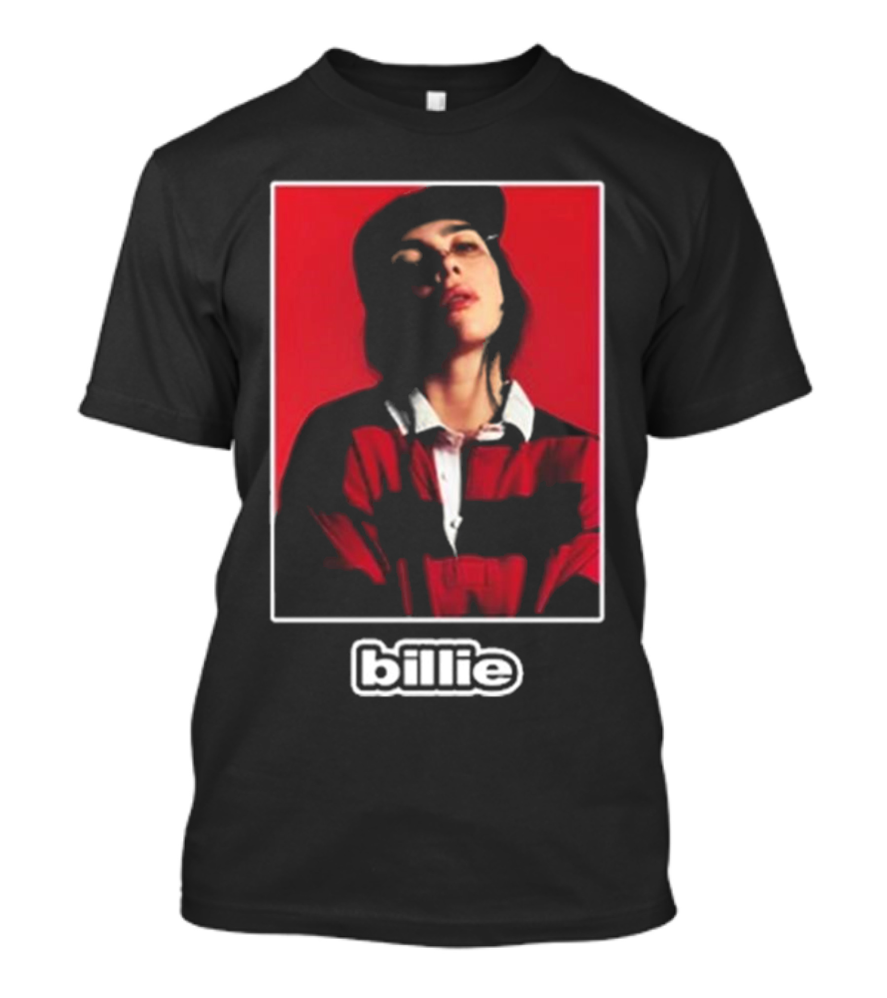 Billie Red Stripe Shirt Holiday Photo T-Shirt