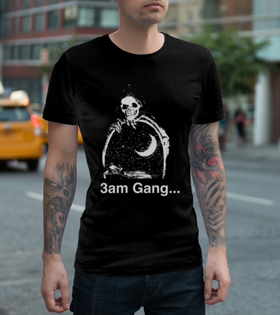 Sematary Grave Man 3am Gang Skeleton Moon T-Shirt