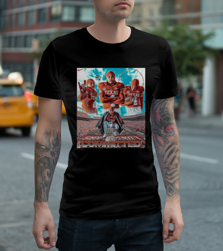 Texas Longhorns Graceson Littleton Committed Football T-Shirt