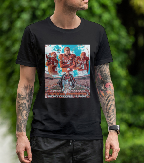 Texas Longhorns Graceson Littleton Committed Football T-Shirt