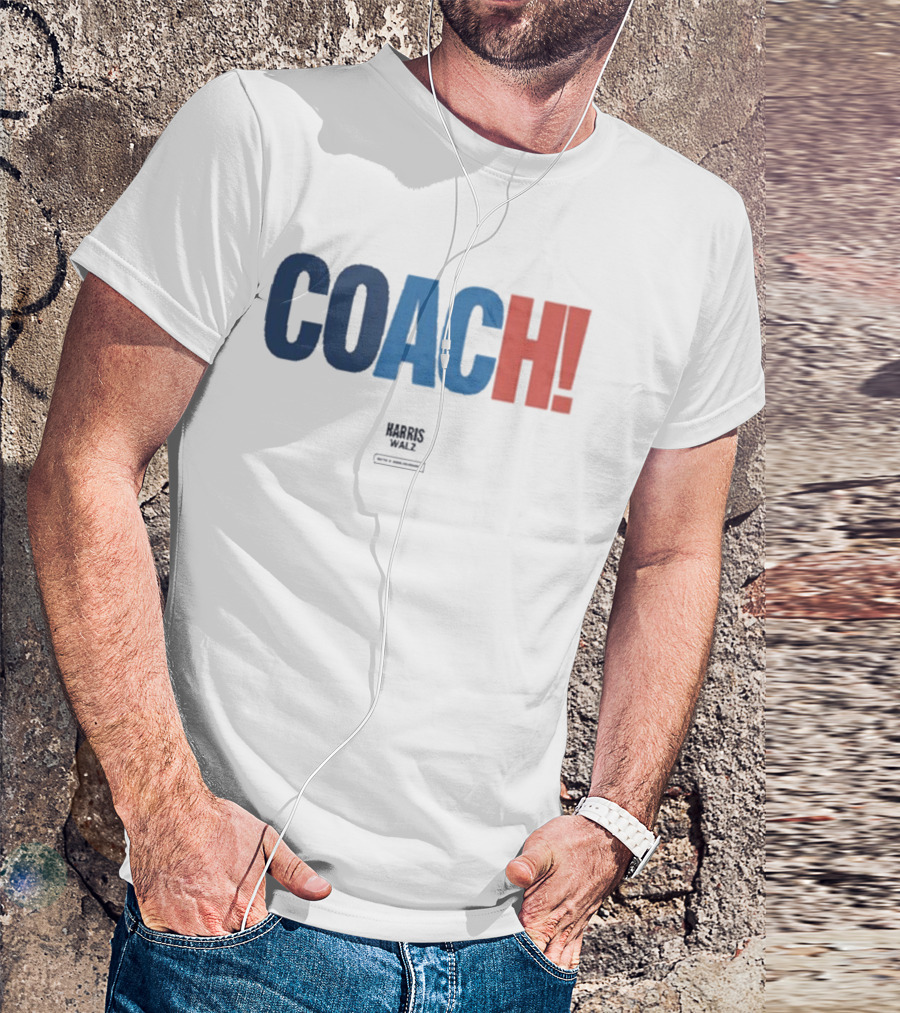 Coach Harris Walz 2024 Election Campaign T-Shirt