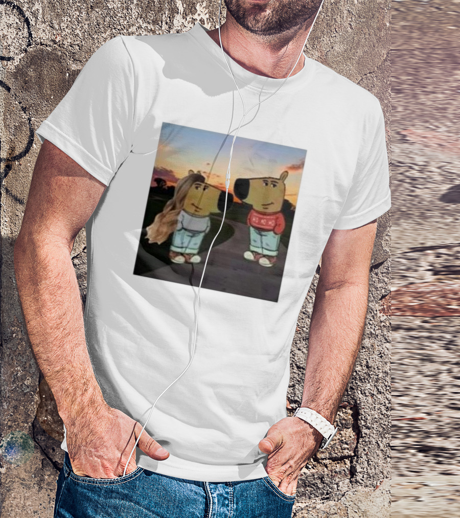 Chill Guy Ho Ho Ho And Chill Girl At Sunset Funny T-Shirt