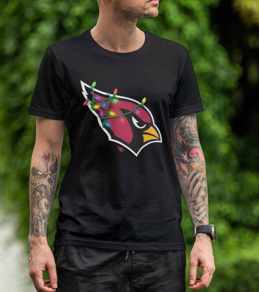 Arizona Cardinals Festive Holiday Lights T-Shirt