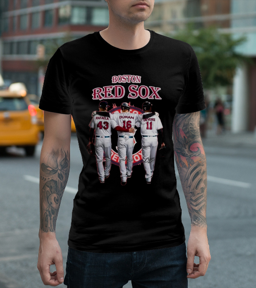 Boston Red Sox Rafaela Duran Devers 43 16 11 Signatures T-Shirt