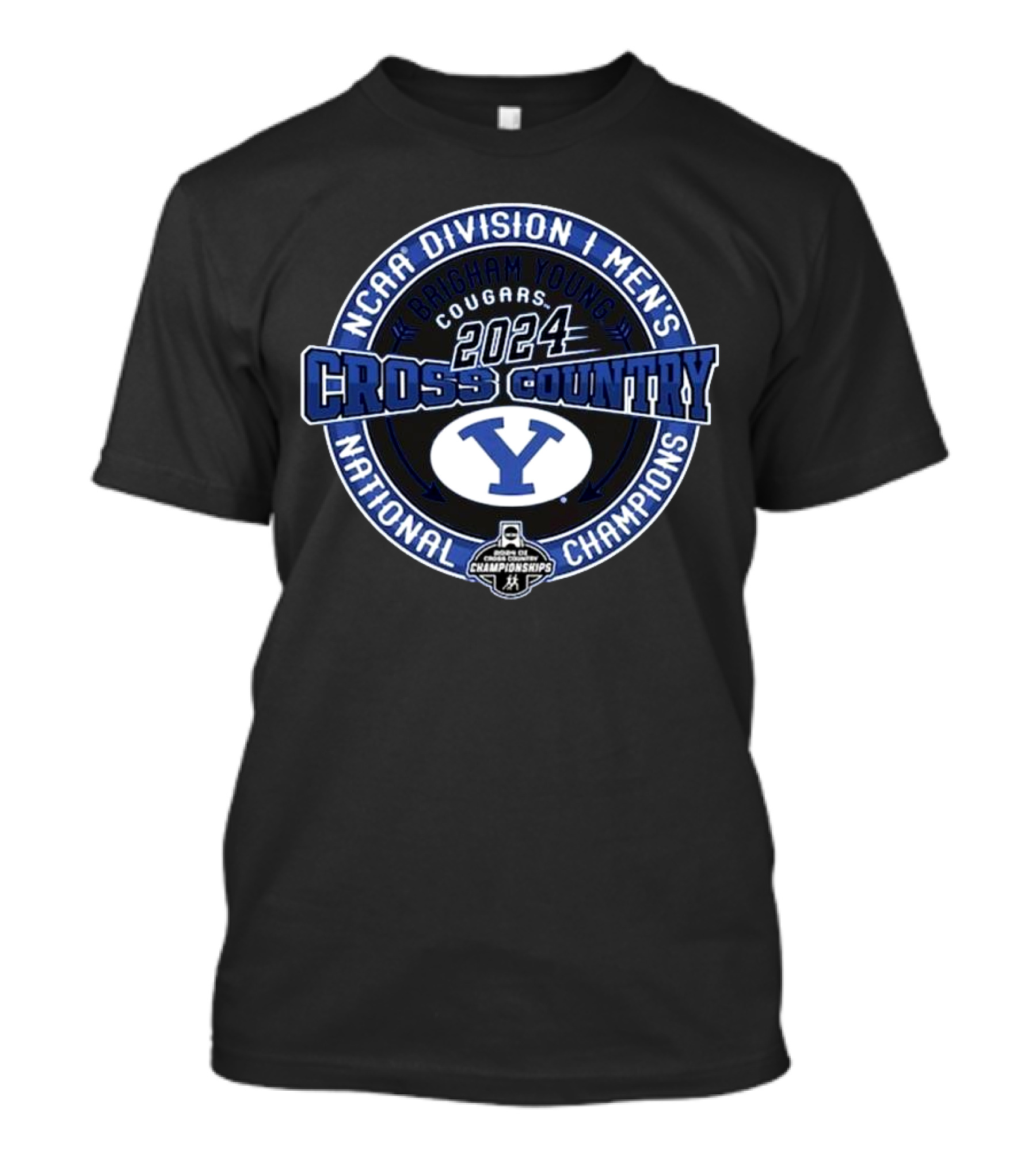 NCAA Division I Men's Brigham Young Cougars 2024 Cross Country National Champions T-Shirt