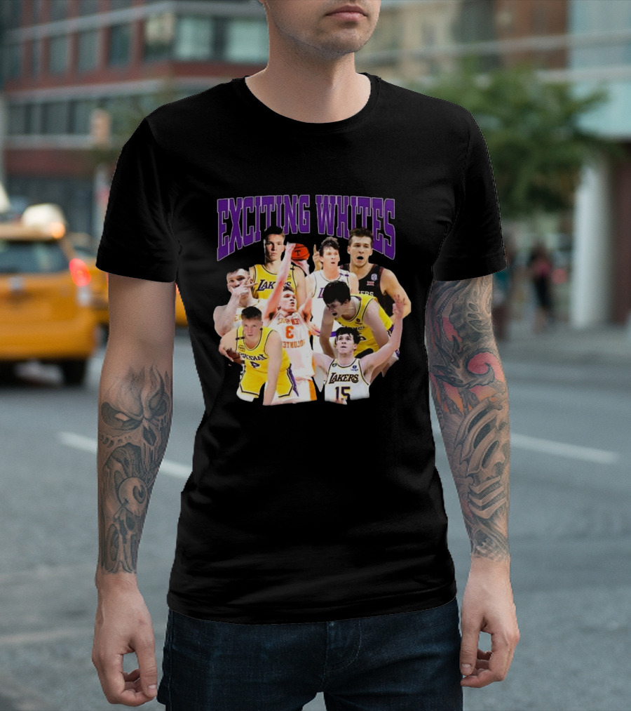 Dalton Knecht Austin Reaves Exciting Whites Lakers Basketball T-Shirt