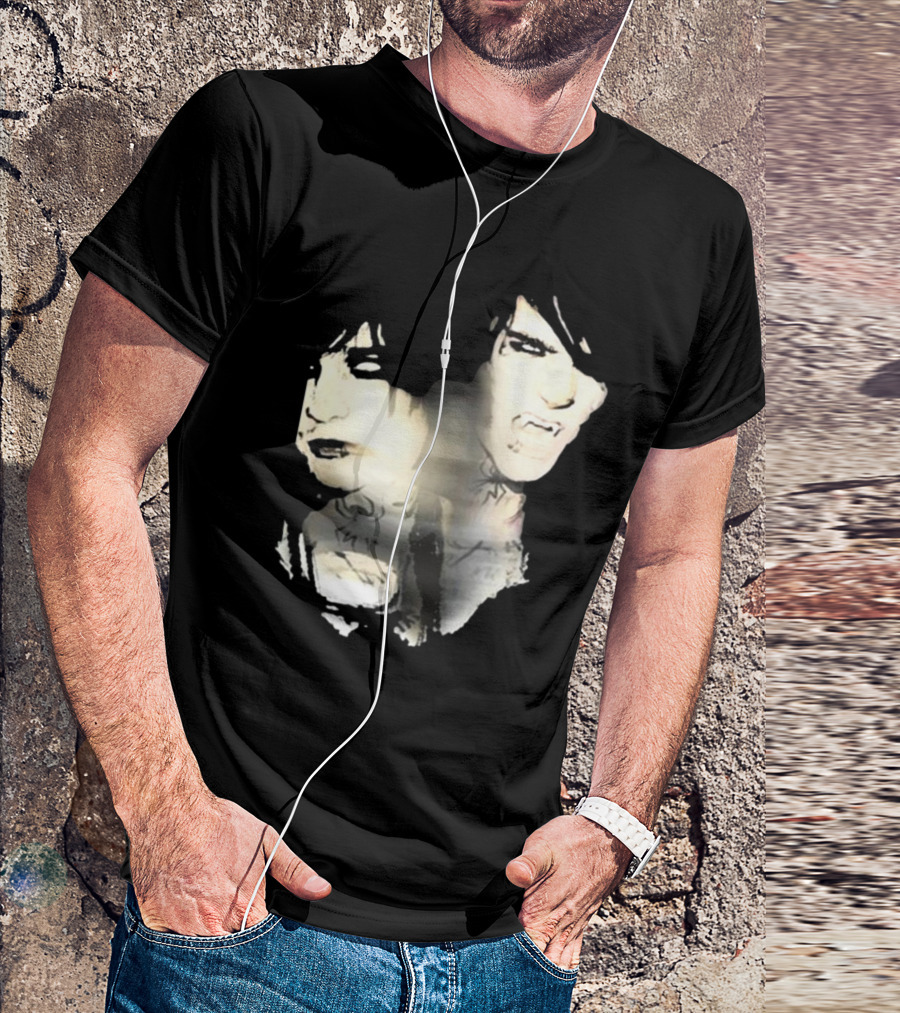 Johnnieguilbert Transformation Dual Expression Emo Vampire Aesthetic T-Shirt
