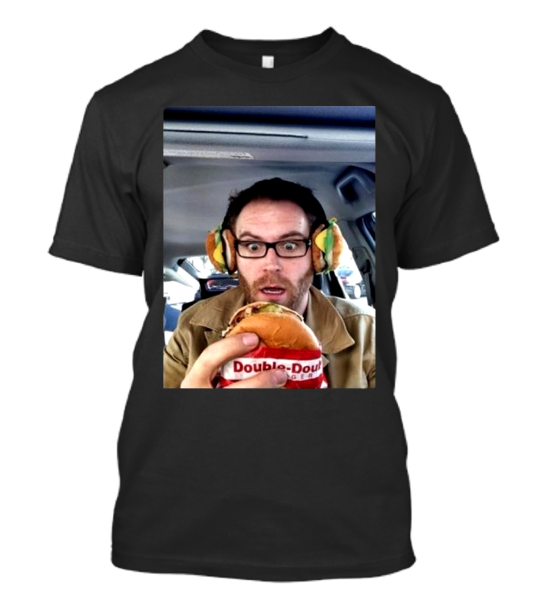 Double-Double Burger Headphones Car Surprise T-Shirt