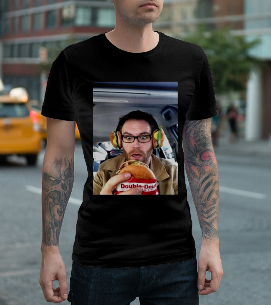 Double-Double Burger Headphones Car Surprise T-Shirt