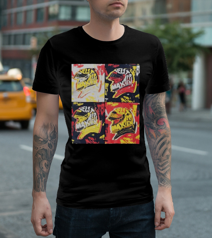 Red Bull Racing Verstappen Pop Art Helmet T-Shirt