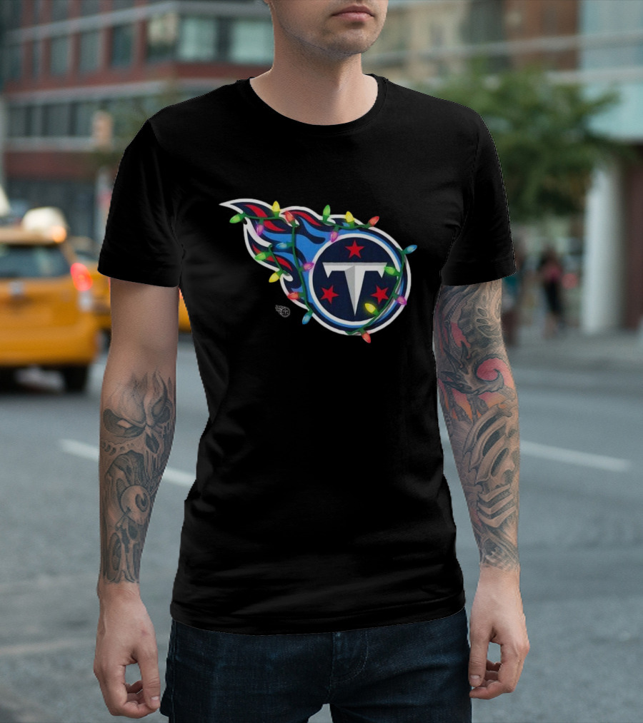 Tennessee Titans Holiday Lights 2024 Primary T-Shirt