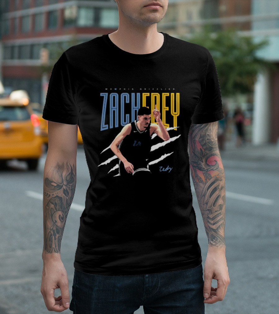 Memphis Grizzlies Zach Edey 2024 Signature T-Shirt