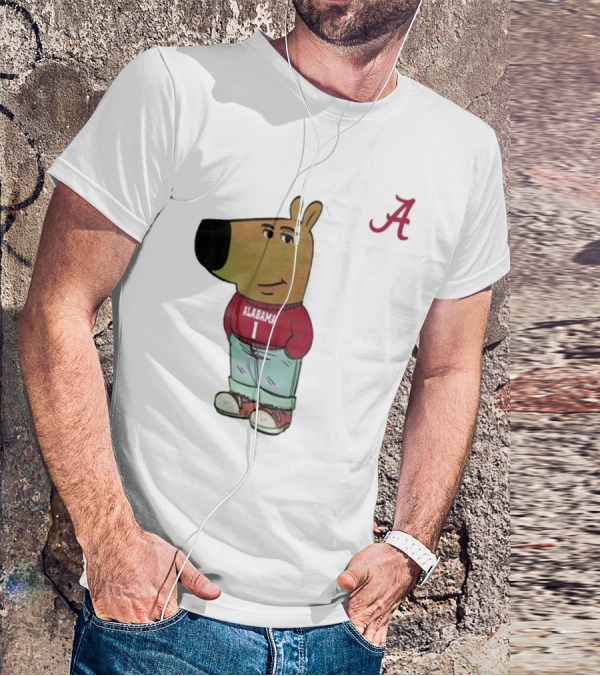 Alabama Crimson Tide Chill Cartoon Character T-Shirt