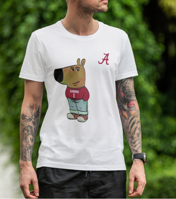 Alabama Crimson Tide Chill Cartoon Character T-Shirt