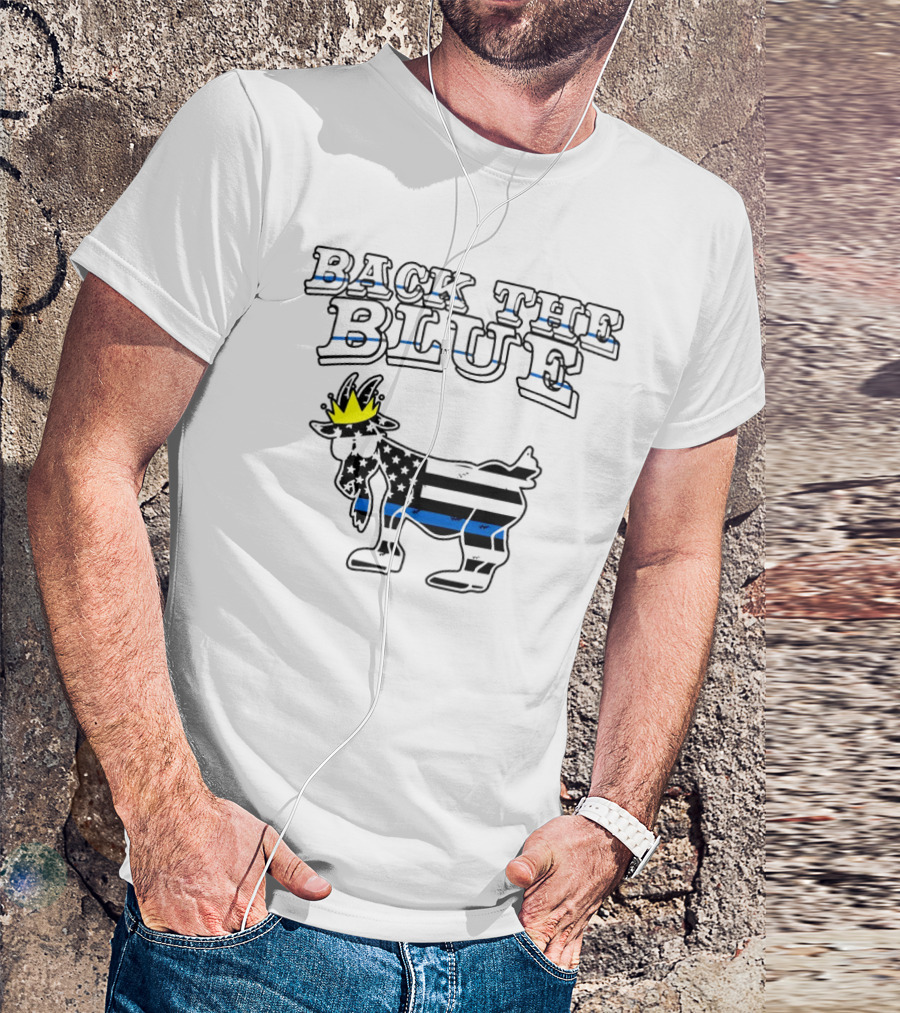 Back The Blue Goat US Flag T-Shirt