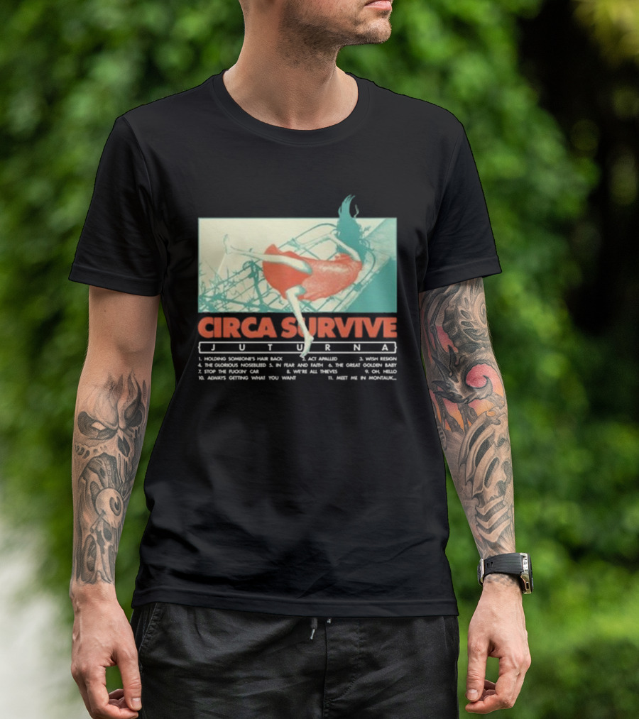 Circa Survive Juturna Album Artwork With Full Tracklist T-Shirt