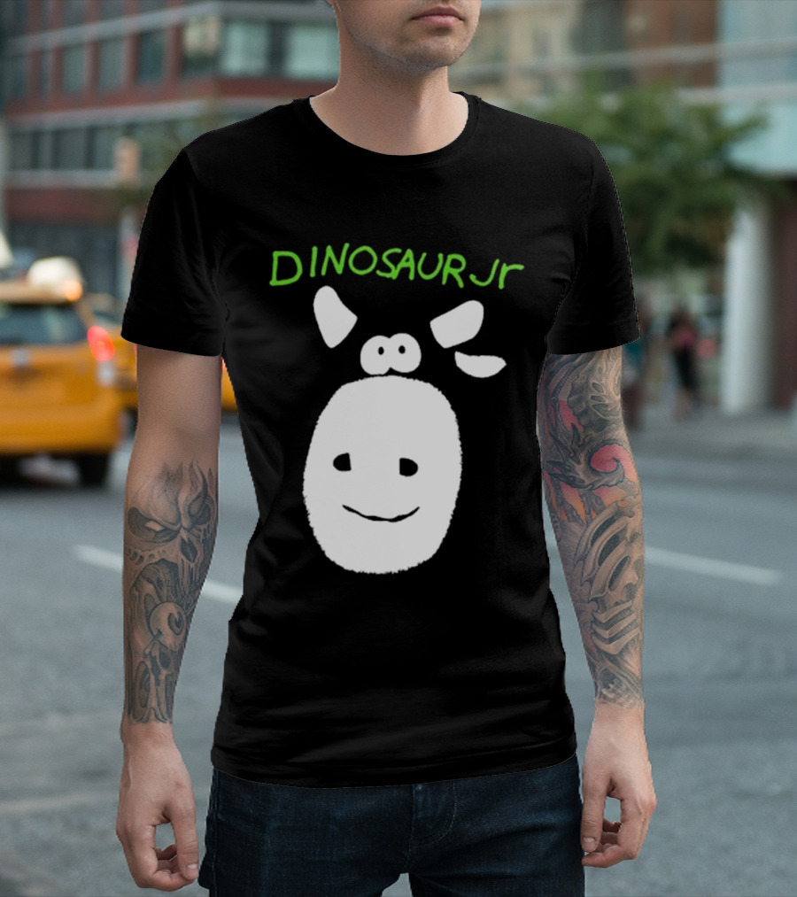 Dinosaur Jr. Cow Gorilla 2024 Smiling Face T-Shirt
