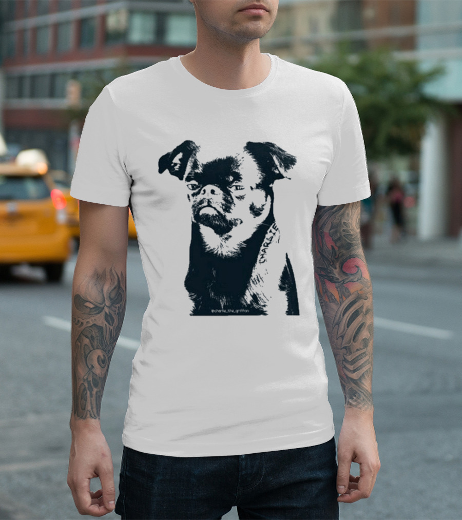 Charlie The Griffon Charlie Face Sketch T-Shirt