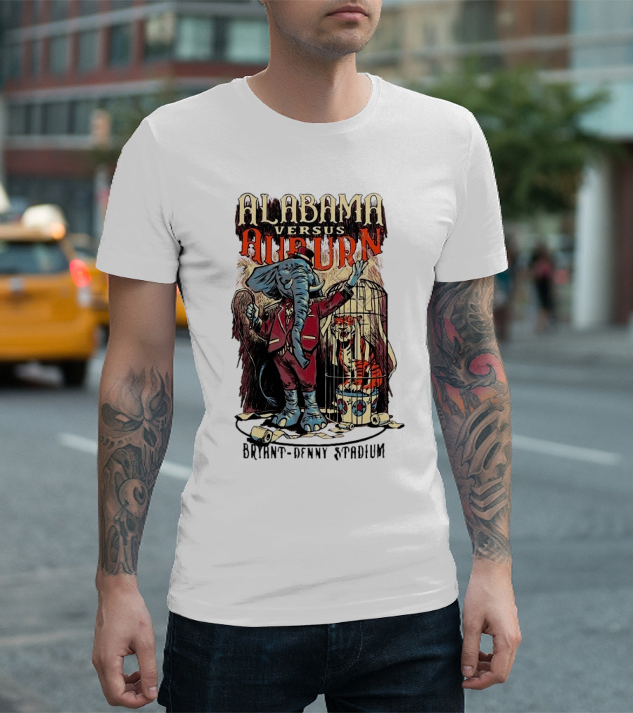 Alabama Versus Auburn Bryant-Denny Stadium Iron Bowl Week T-Shirt