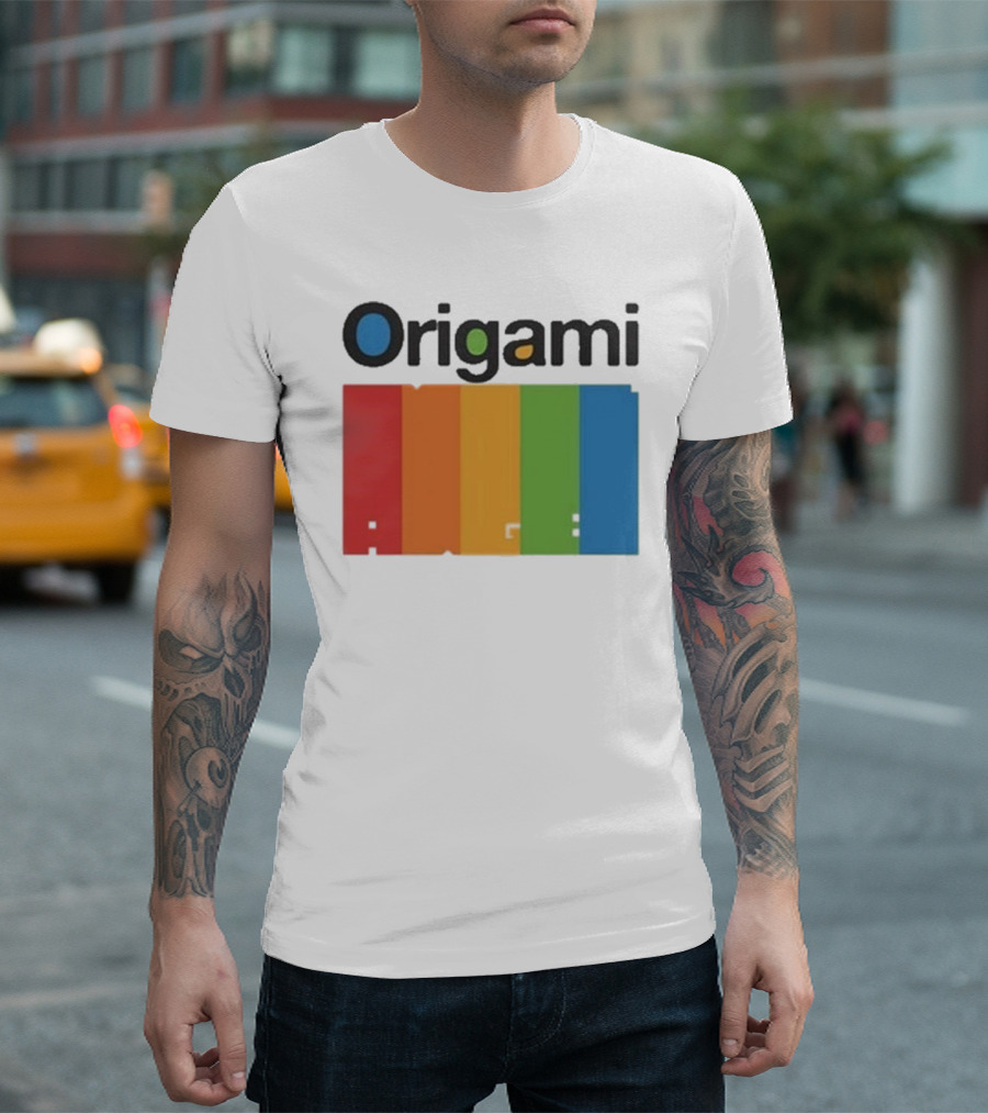 Origami Spectrum Rainbow Blocks T-Shirt