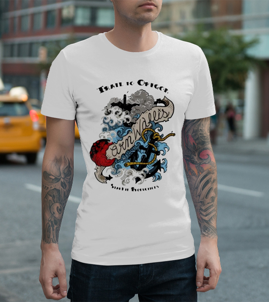 Trail to Oregon Cornwallis Ship Features T-Shirt