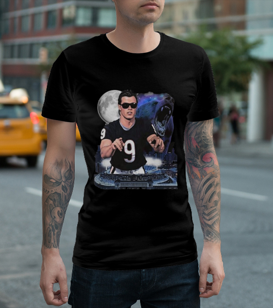 Jim McMahon King Of Chicago 2024 Moonlit Bear Football Legend T-Shirt