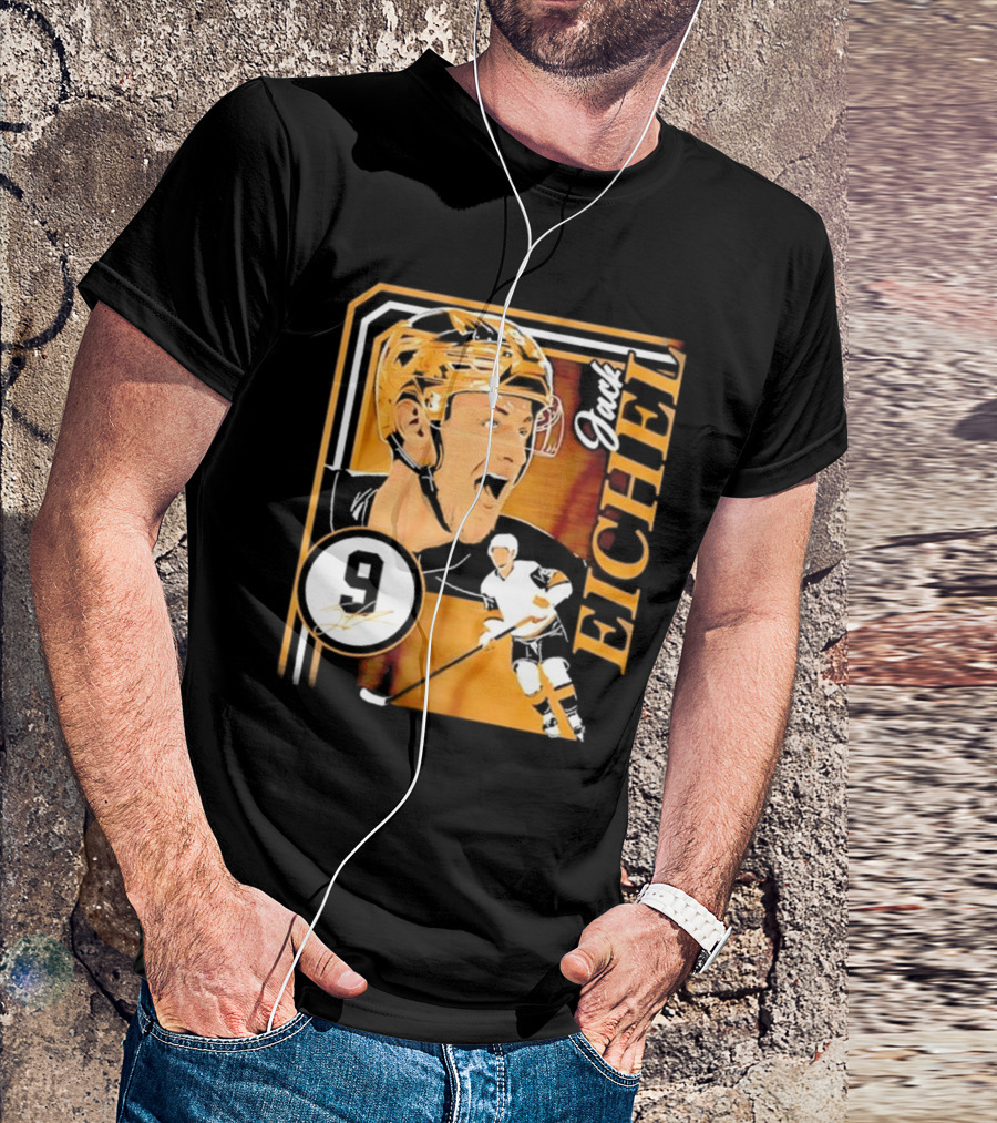 Jack Eichel Las Vegas Hockey Collage Frame T-Shirt