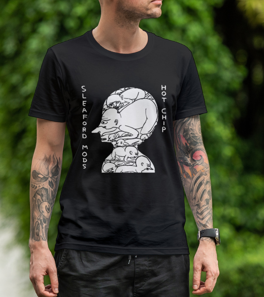 Sleaford Mods Hot Chip Abstract Figure Array T-Shirt