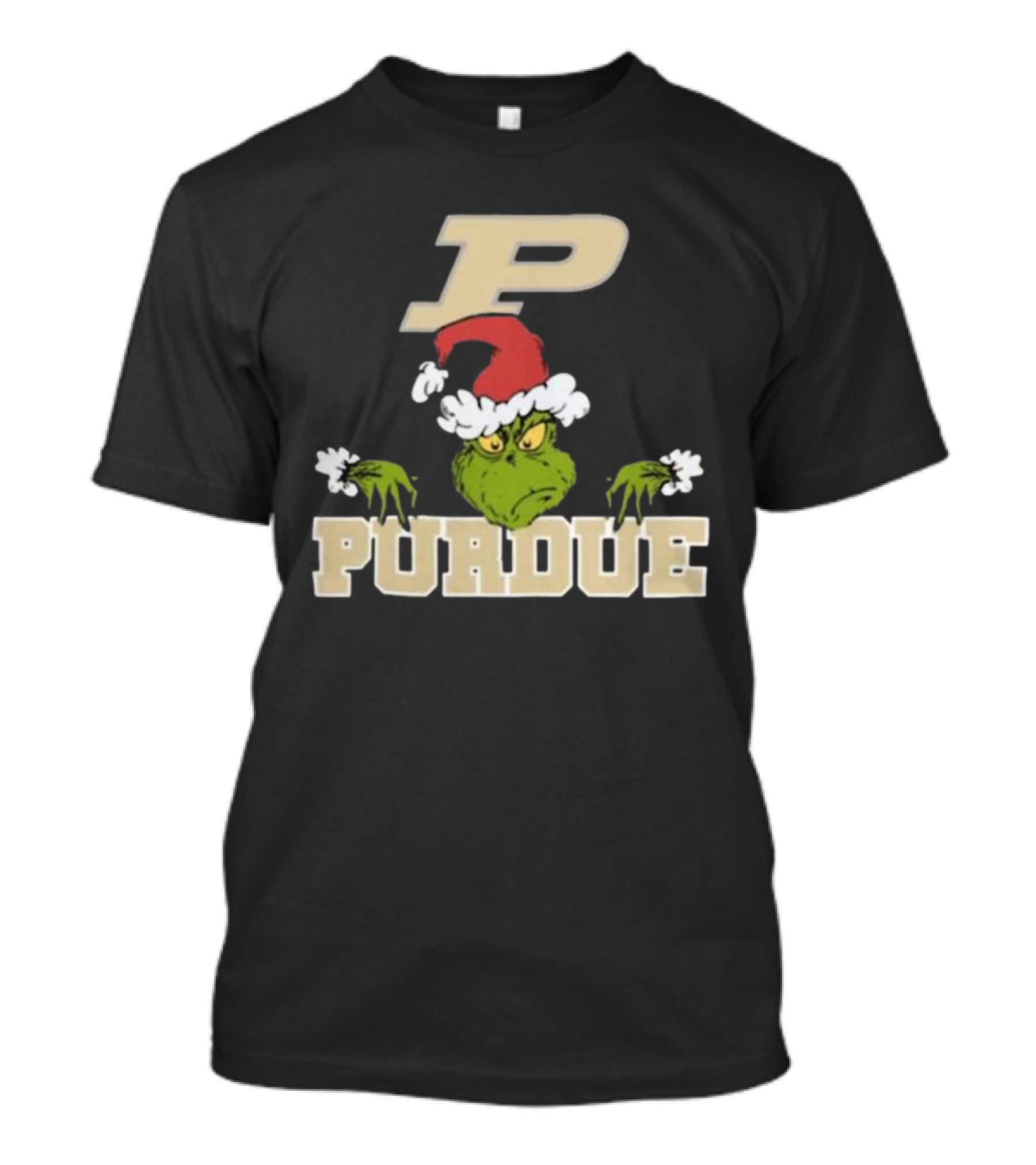 Purdue Boilermakers Grinch Christmas NCAA 2024 Football T-Shirt