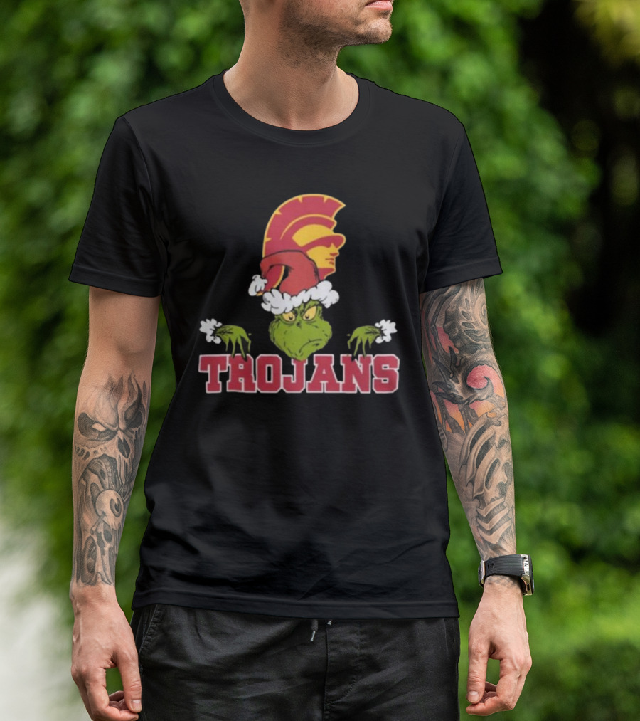 USC Trojans Football Grinch Christmas T-Shirt