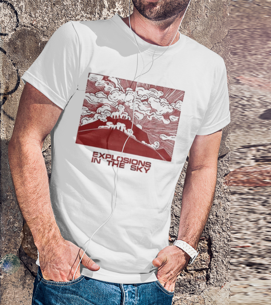 Explosions In The Sky End Natural Cloud Mountain Landscape T-Shirt
