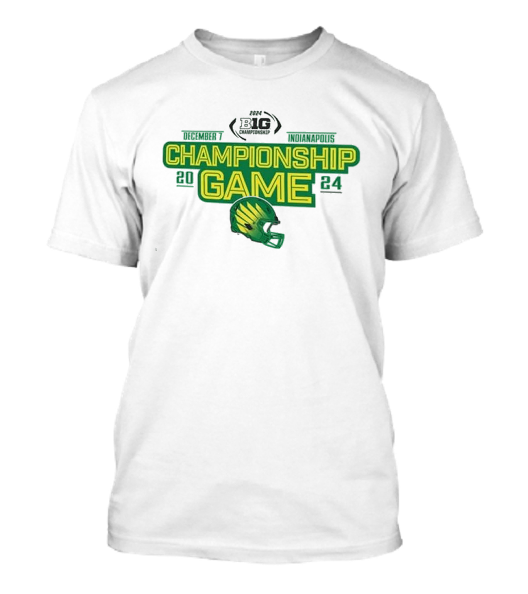 Oregon Ducks December 7 2024 Big Ten Championship Game Indianapolis T-Shirt