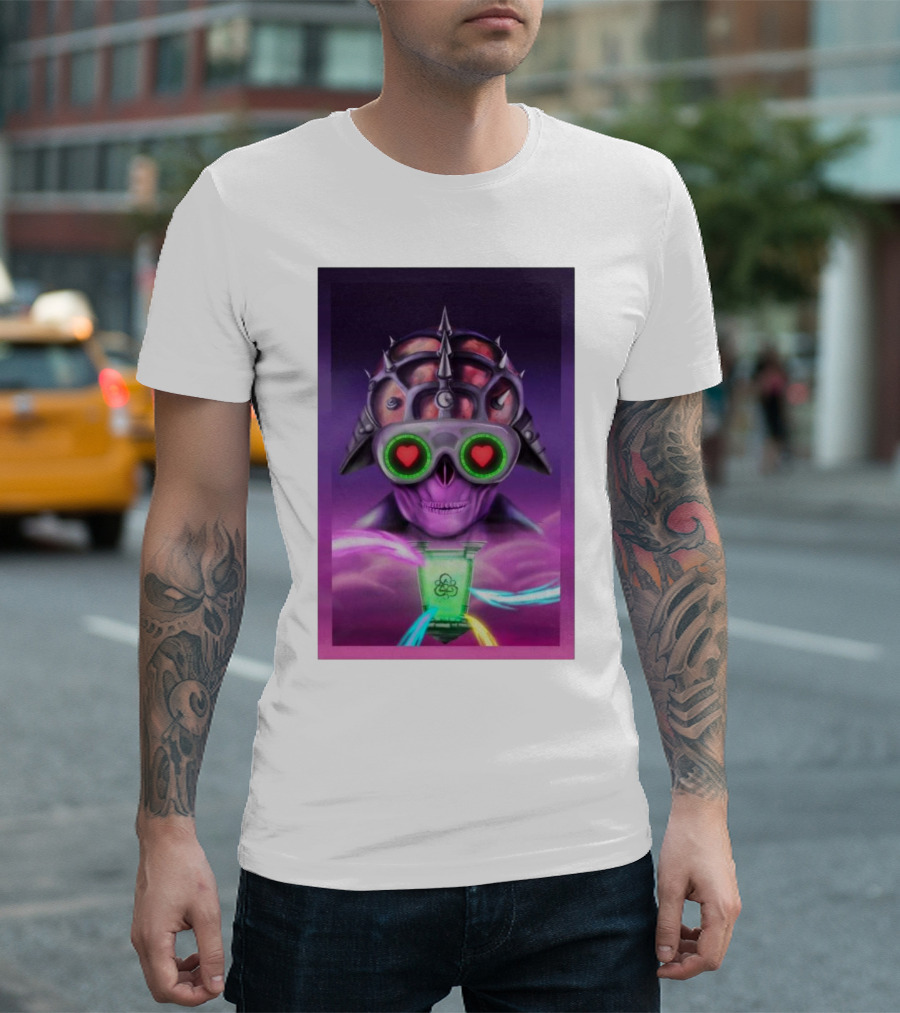 Coheed And Cambria The Father of Make Believe New Album Visionary Techno Skull T-Shirt