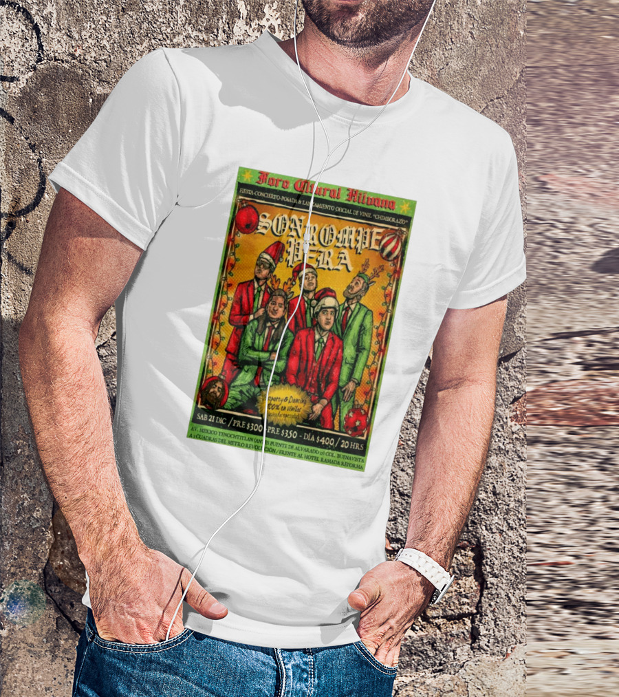Foro Cultural Hilvana Son Rompe Pera Fiesta Concierto Posada Lanzamiento Vinil Diciembre 21 2024 Pomona CA T-Shirt