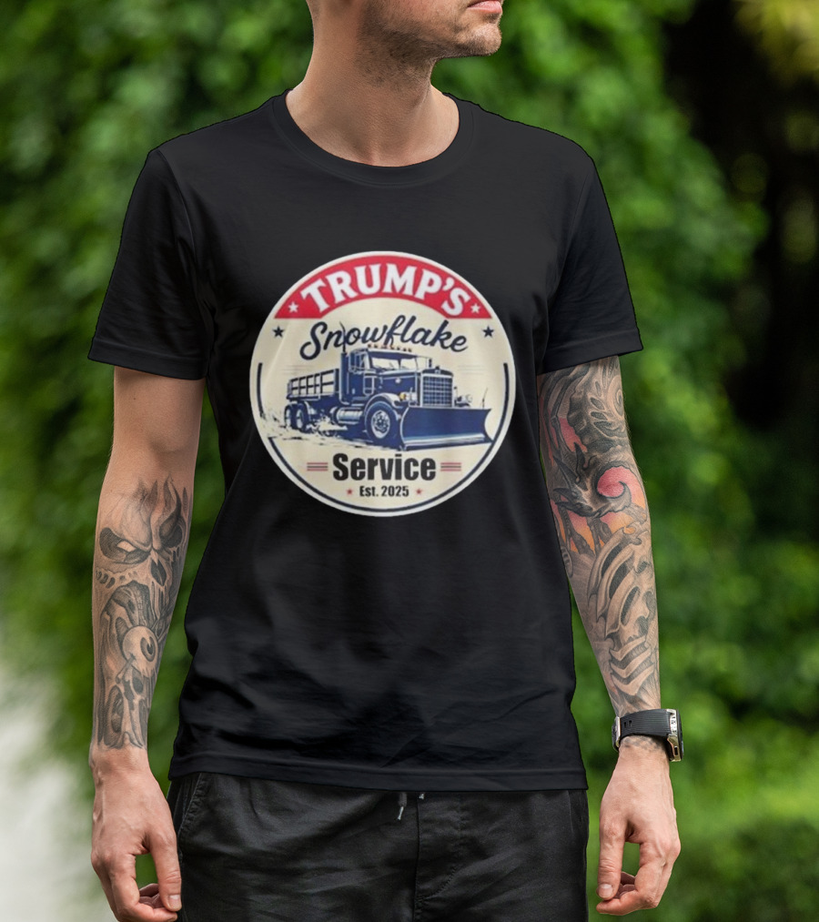 Trump’s Snowflake Removal Service Truck Graphic Est. 2025 T-Shirt