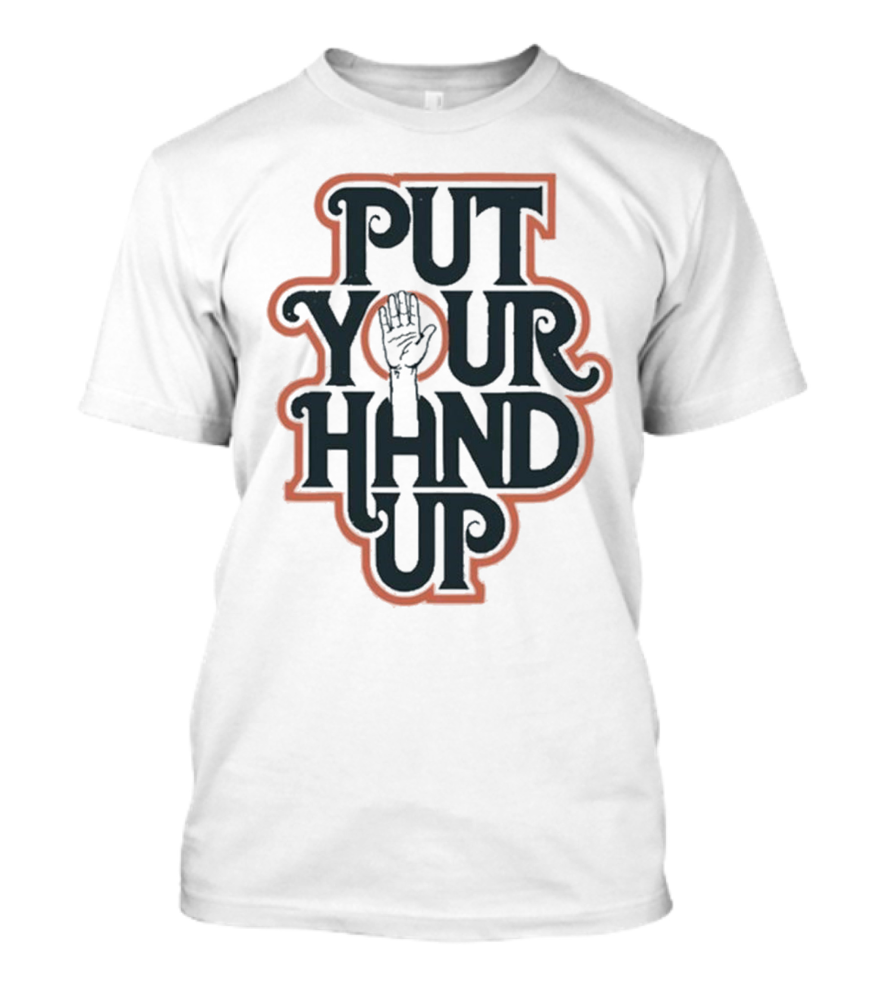 Put Your Hand Up Bacon Bros White T-Shirt