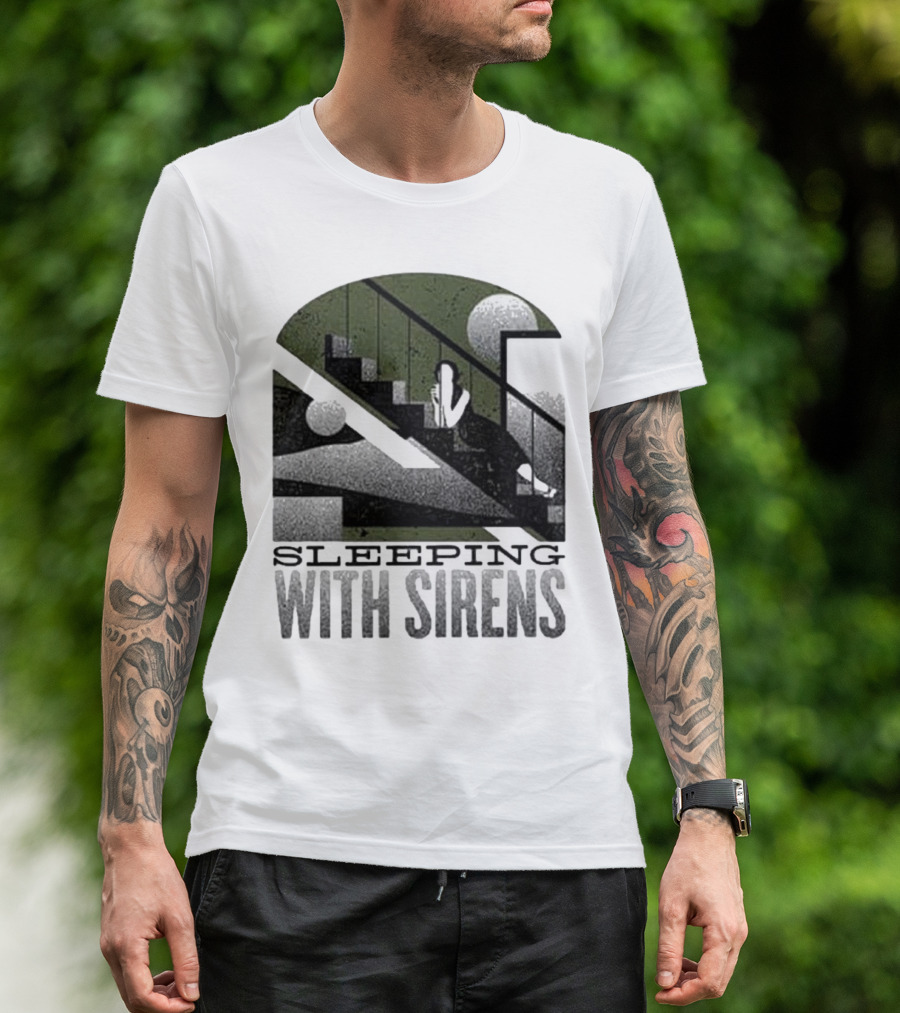 Sleeping With Sirens Stairs Retro Minimalist T-Shirt