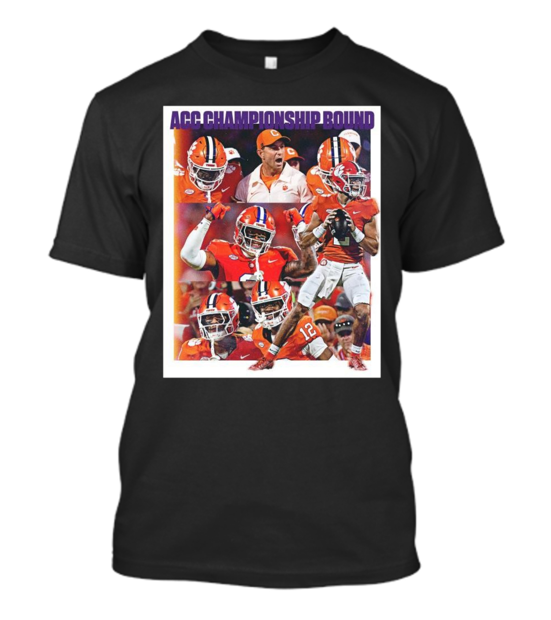 Clemson Tigers ACC Championship Bound 2024 Football Players And Coach T-Shirt